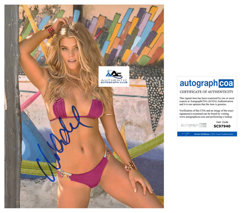Nina agdal autografo firmato - agdal,