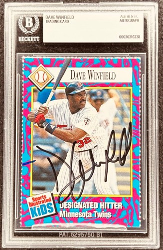 Dave winfield firmato - dave, twins