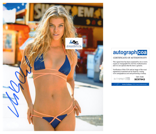 Nina agdal autografo firmato - nina,